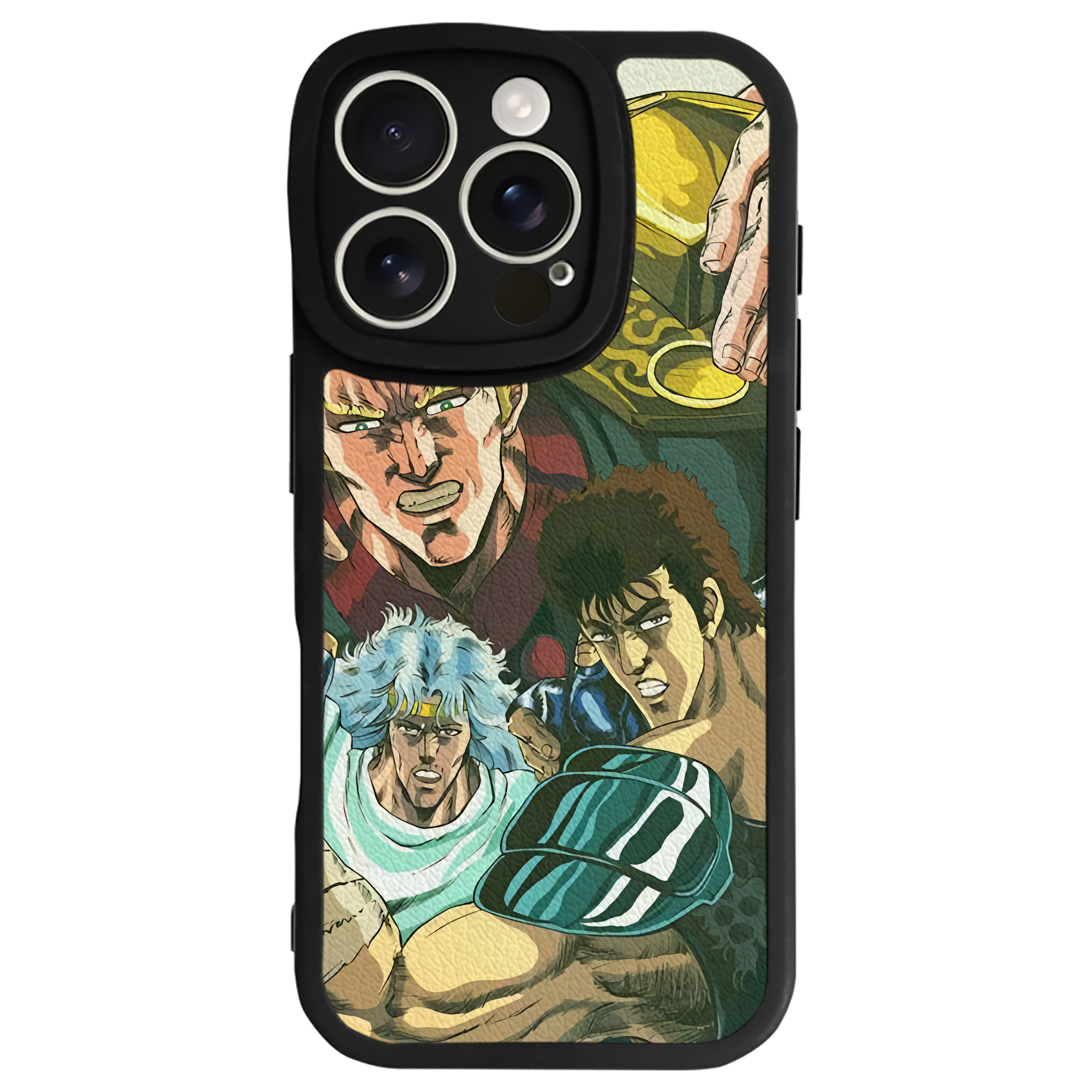 （画像用） 北斗の拳 Fist of the North Star 【iPhone 16シリーズ対応】シリコンスマホケース（レザー調） 材質：シリコン